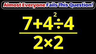 This Easy Math Question Tricks Almost Everyone! Can You Solve It