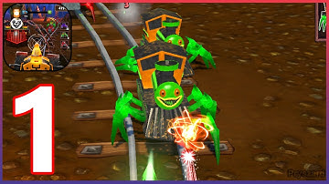 Shooting Scary Spider Train - Gameplay Walkthrough Part 1 Spider Choo Train Android Gameplay