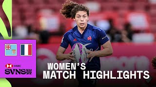 France HOLD ON for fifth 😮‍💨 | Fiji v France | HSBC SVNS Singapore 2026 | Women's Highlights