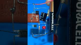 Simple 1.5V LED Flasher | Camera Recording Effect | #shortsfeed #electroniccircuit #electronic