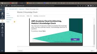 AWS Cloud Architecting || Module -5 Knowledge Check Answers