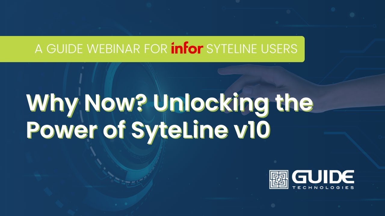 Why Now? Unlocking the Power of SyteLine v10 - YouTube