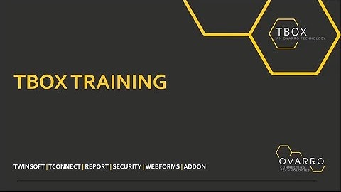 TBox Training - Introduction Video