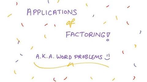Applications of Factoring