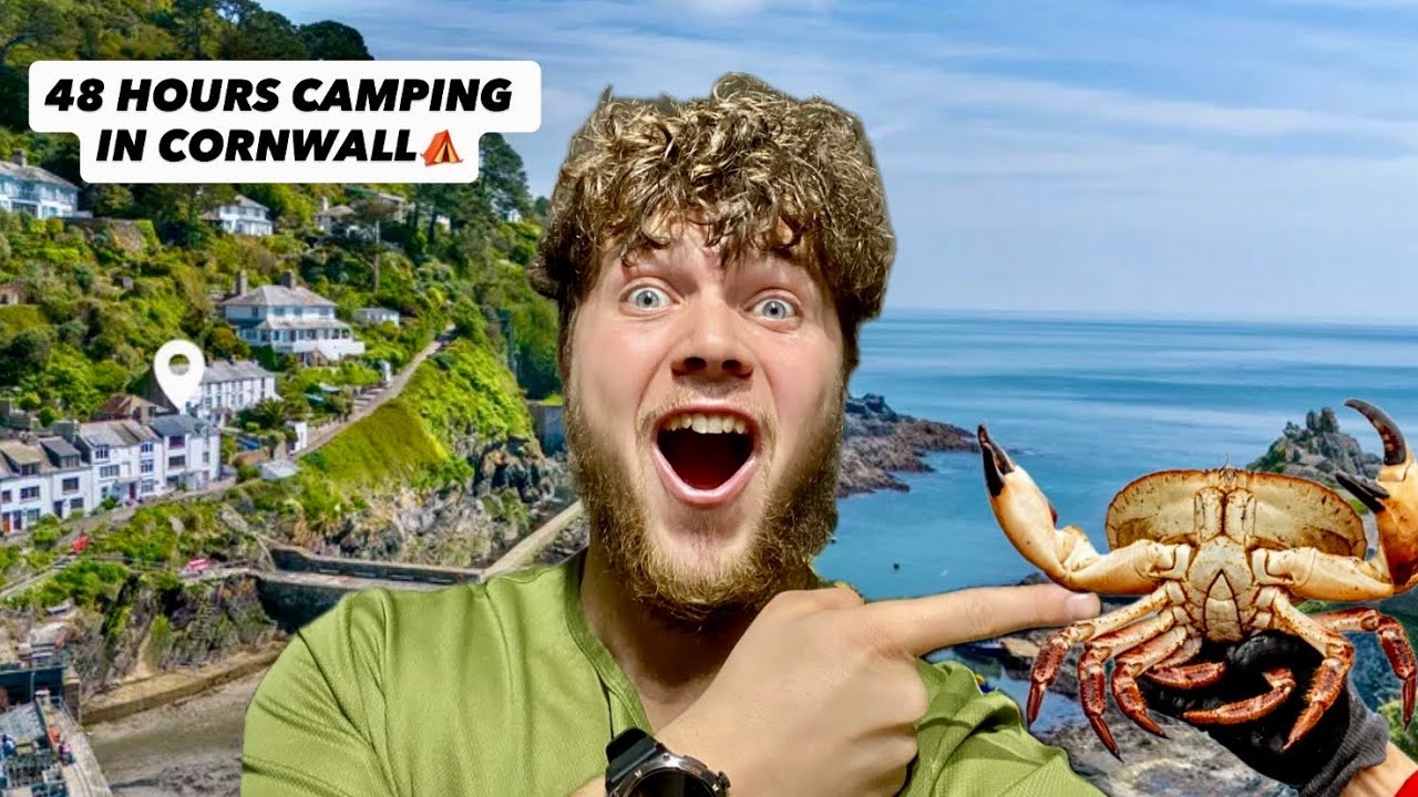 48 HOURS CAMPING IN LOOE CORNWALL⛺| SECRET BEACHES | HIKING | CRAB FINDING🦀| LOOE TOWN ADVENTURE‼️