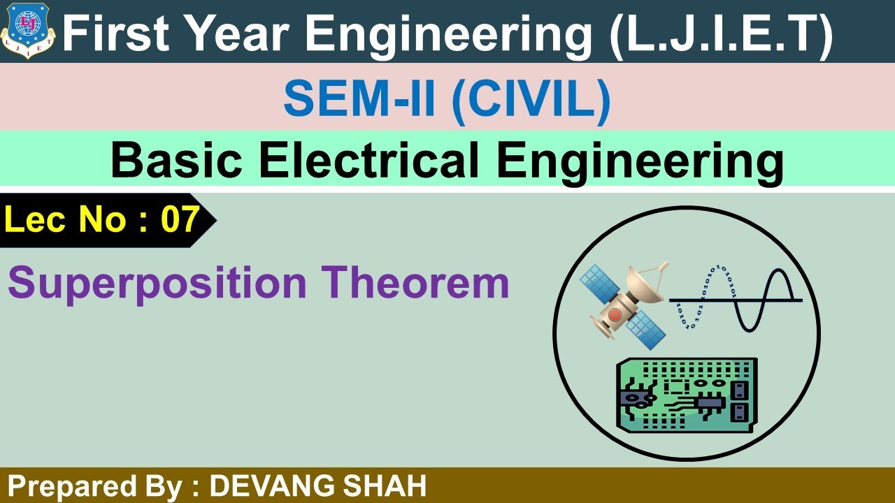 Lec-07 Superposition Theorem| Basic Electrical Engineering| First Year ...
