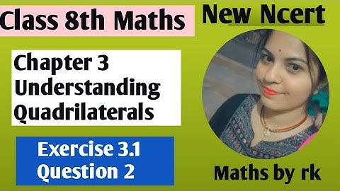 Class 8th maths |Exercise 3.1I Chapter3 NCERT I Solution I question 2