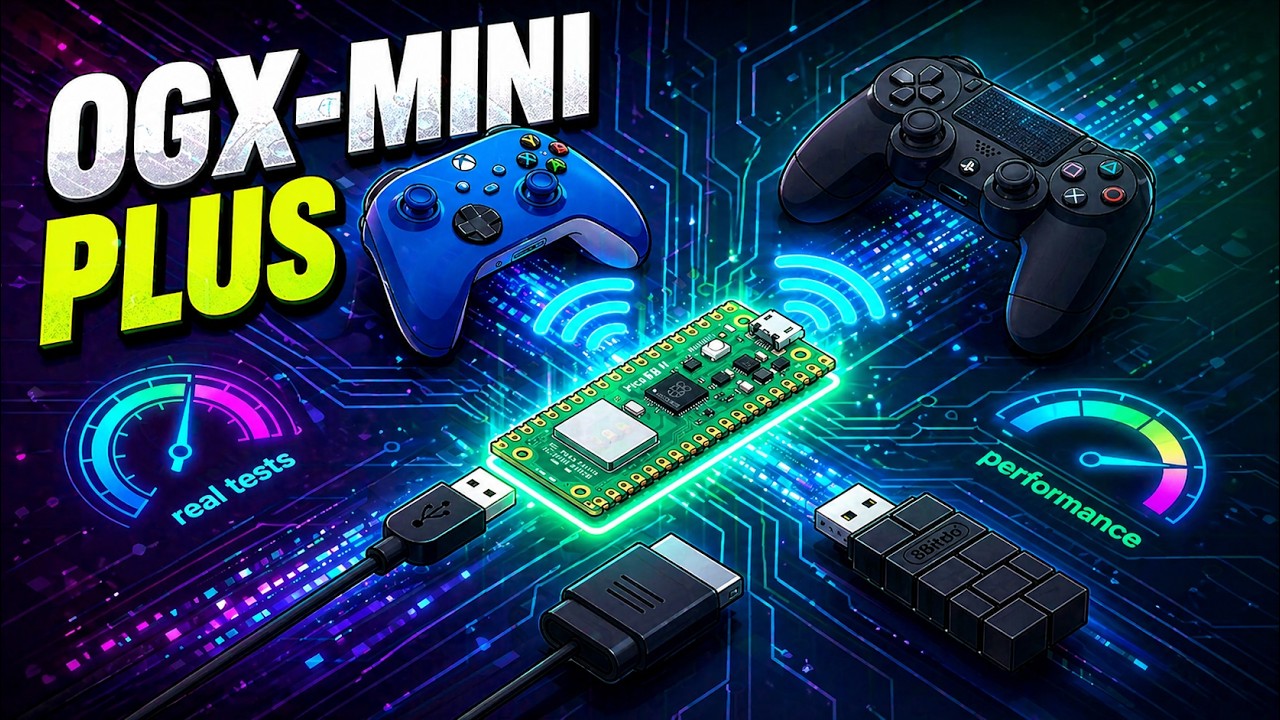 OGX-Mini Plus + Pi Pico 2W | Testes Reais, PS4, Xbox Series e 8BitDo ...