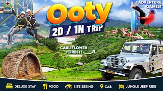 OOTYகாட்டுக்குள் JEEP RIDE | என்னது CALIFLOWER FOREST | ooty tourist places | OOTY FAMILY PACKAGE