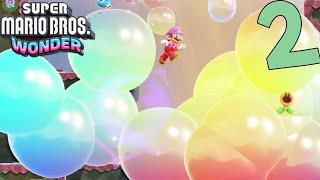 Super Mario Bros Wonder World 2 Fluff-Puff Peaks Walkthrough (Royal Seed 2)