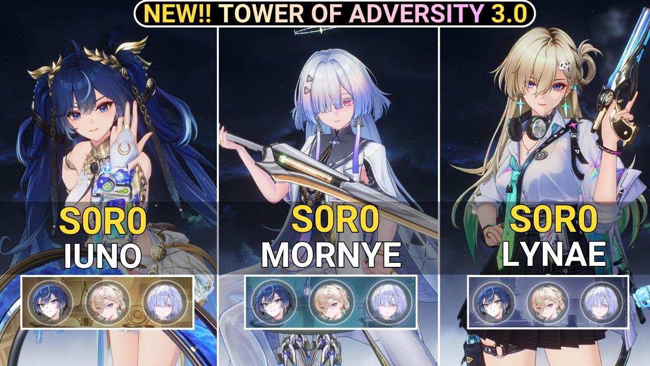 NEW CHARACTER! S0R0 Mornye X Iuno X Lynae Showcase | NEW! TOA Wuthering Waves 3.0