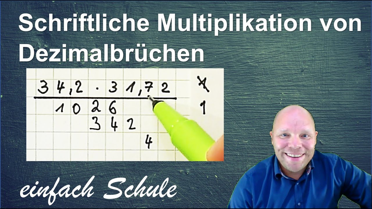Mal Rechnen Mit Komma Schriftlich Schriftliche Multiplikation von Dezimalbrüchen | Kommazahlen