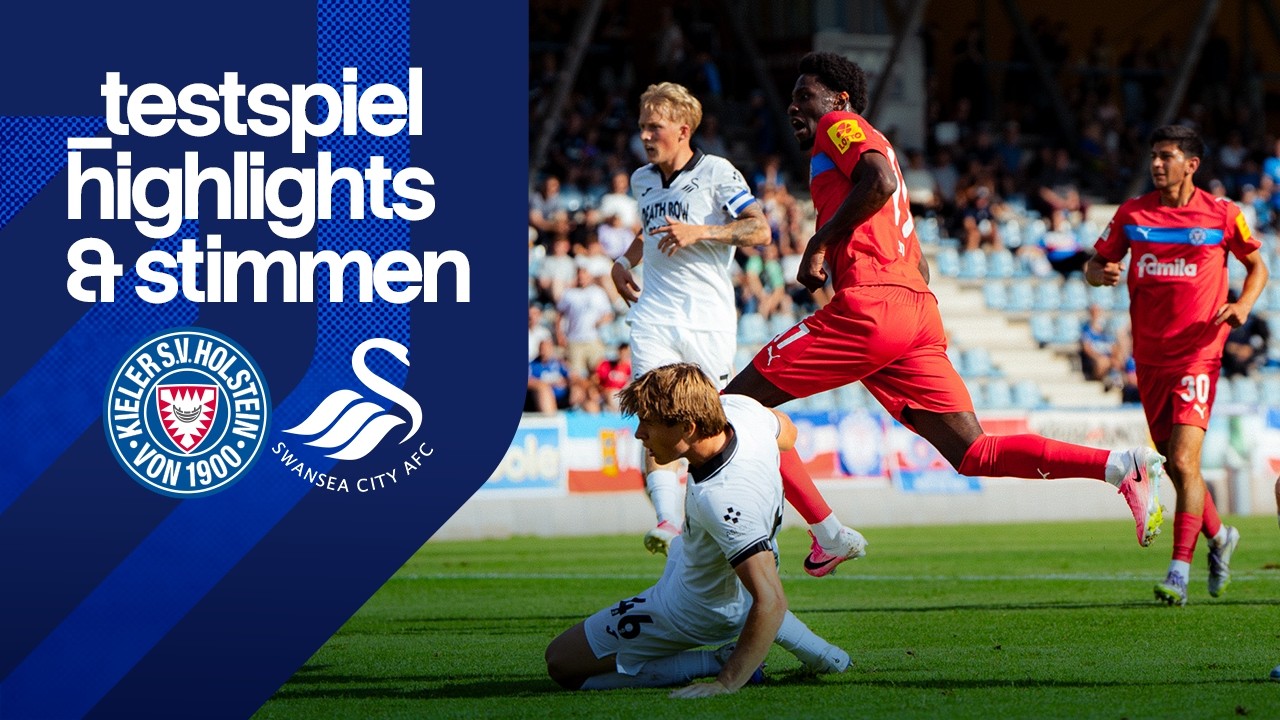 Strörche kommen zweimal zurück! | Holstein Kiel vs. Swansea City | Highlights und Interview 🎥
