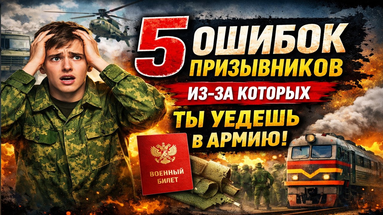 5 ошибок, из-за которых тебя 100% заберут в армию.