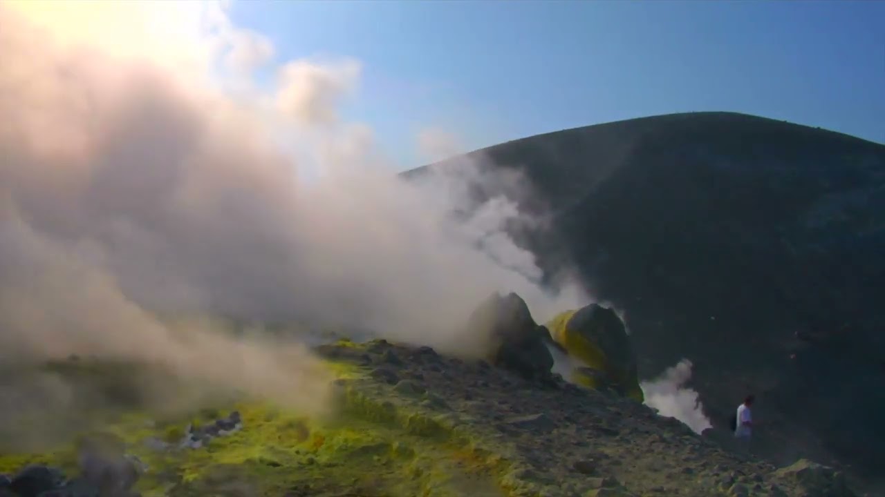 Sulfur Fumaroles  Vulcano Island  Aeolian Islands  ITALY in 4K Ultra HD   Explore The Grand Crater72