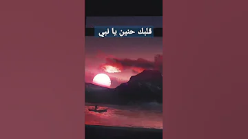 قلبك حنين يا نبي 