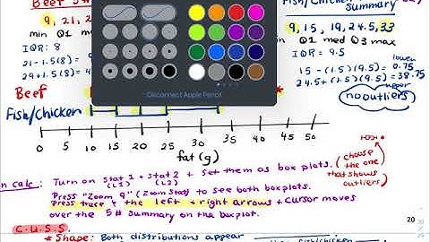 AP Stats (1.3 Video H) (Analyzing Quantitative Data using Numbers)