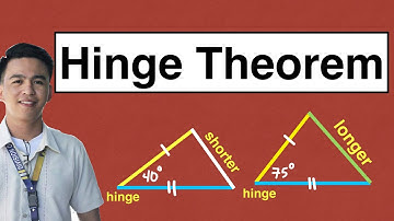 Hinge Theorem - Inequality Between Two Triangles @MathTeacherGon
