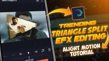 Triangle split slide like after effects 🔥 Efx editing 🥵 Alight motion tutorial