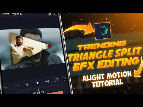 Triangle split slide like after effects 🔥 Efx editing 🥵 Alight motion tutorial