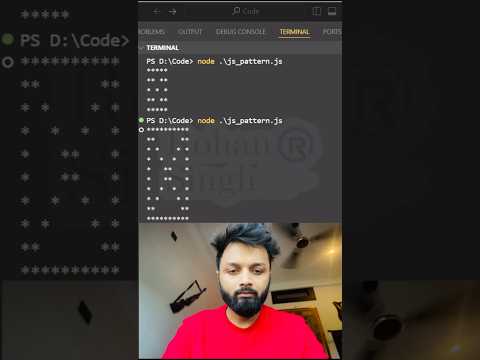 Javascript Hollow Square