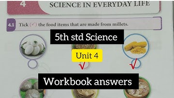 5th std Science Term 1 unit 4  Science in everyday life workbook answers/ ennum ezhuthum unit 4 