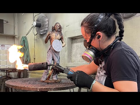 Coloring Crazy Horse at the Foundry - YouTube