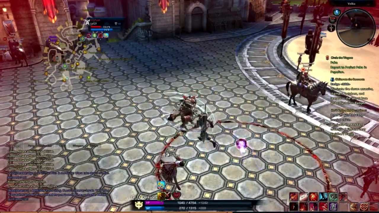 Tera Online CBT2 Duel - Archer Lv.24 vs Warrior Lv.27