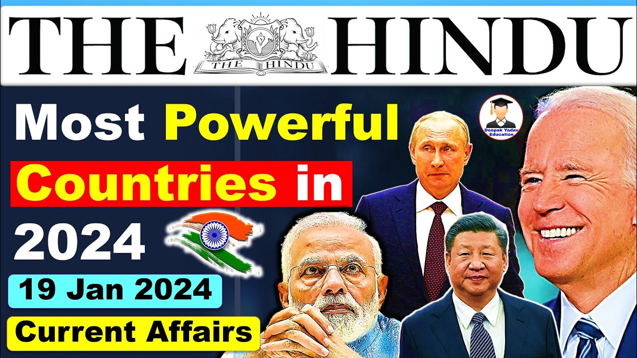 19 January 2024 The Hindu Analysis By Deepak Yadav 19 January 2024 19 january 2024 the hindu analysis by deepak yadav 19 january 2024