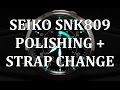 セイコSNK809ミニレビュー+ポリッシングケースハウツーとストラップ交換
