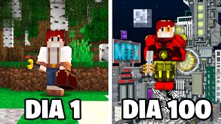 EU PASSEI 100 DIAS TREINANDO PARA UM TORNEIO FUTURISTA NO MINECRAFT - O FILME