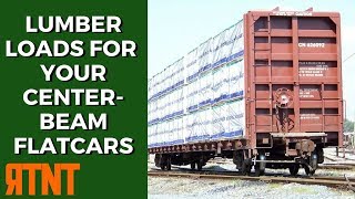 How to build model railroad freight cars loads for centerbeam flat cars and intermodal well cars. Here is a method to build lumber 