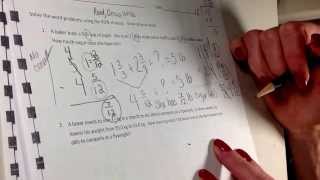 January 8, 2014 Module 3, lesson 15 , homework questions 1 and 3.