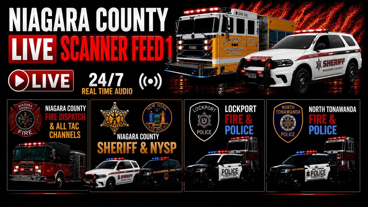 Niagara Falls Police, Fire & EMS Scanner Live Stream — Niagara Falls, NY live camera thumbnail