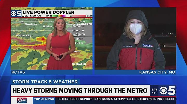 Heavy storms moving through the metro Wednesday morning