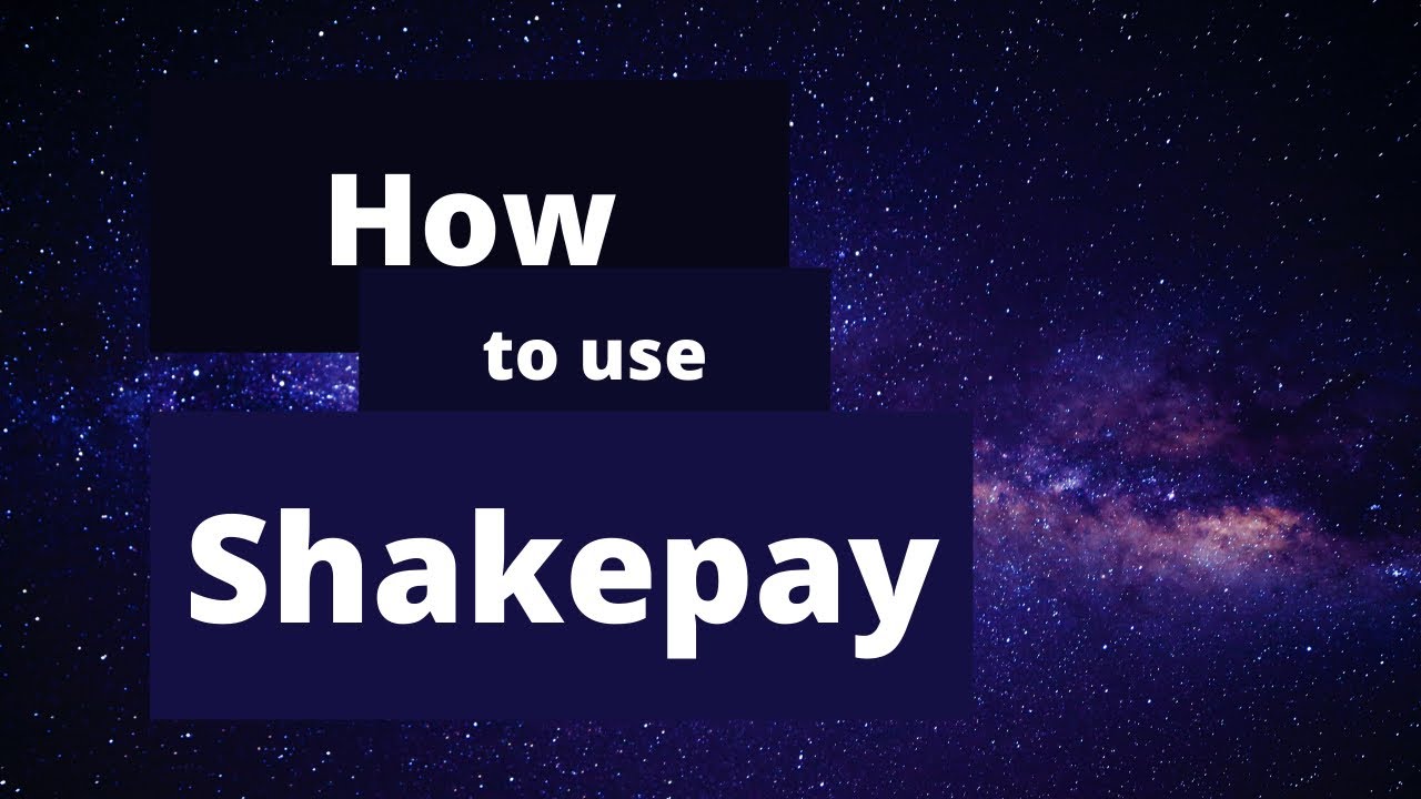 How To Use Shakepay - YouTube