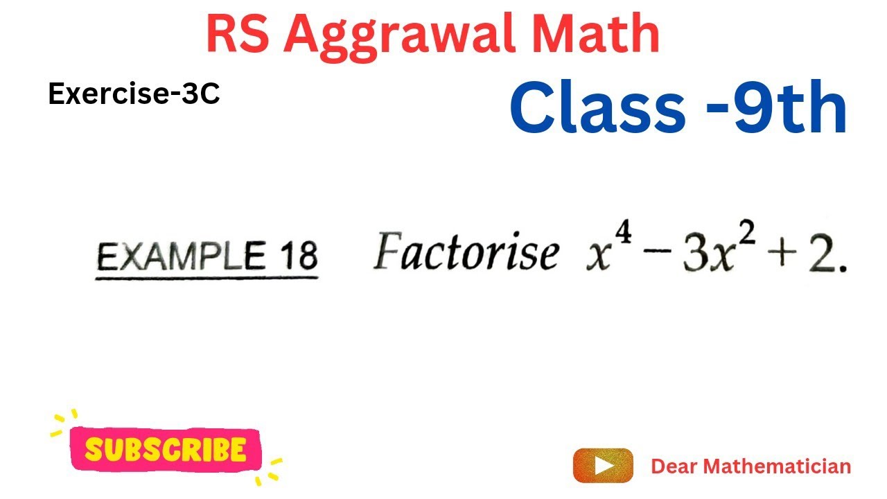 example-18-factorise-x-4-3x-2-2-youtube