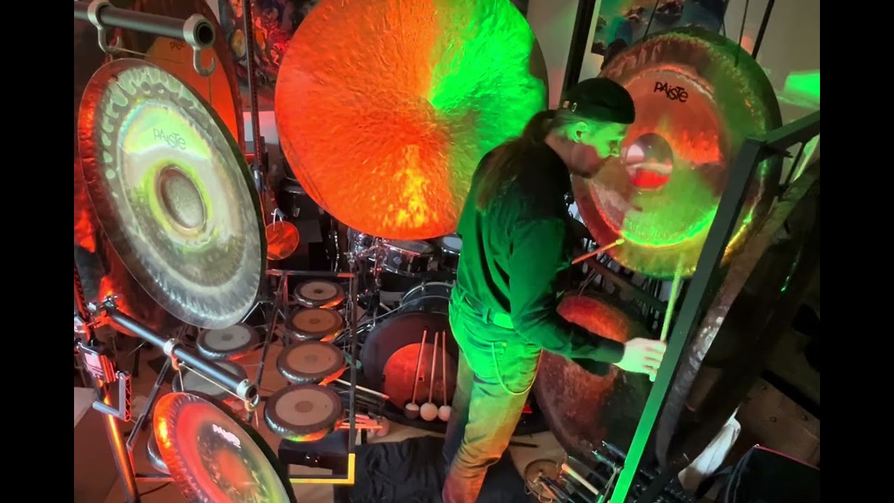 Playing Gongs with Terry Bozzio Signature Sticks by Vic Firth