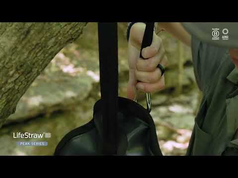 Туристична система фільтрації води LifeStraw Peak Gravity Water Purifier System, 8 л (Mountain Blue), видео 1