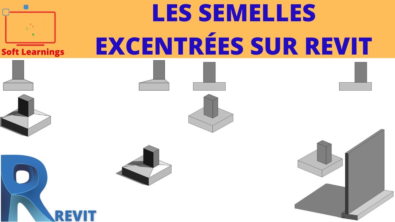 LES SEMELLES EXCENTRÉES SUR REVIT