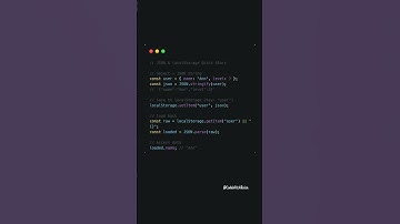 💾 JSON & localStorage in JavaScript in 30 Seconds! 🚀 #shorts  #javascript
