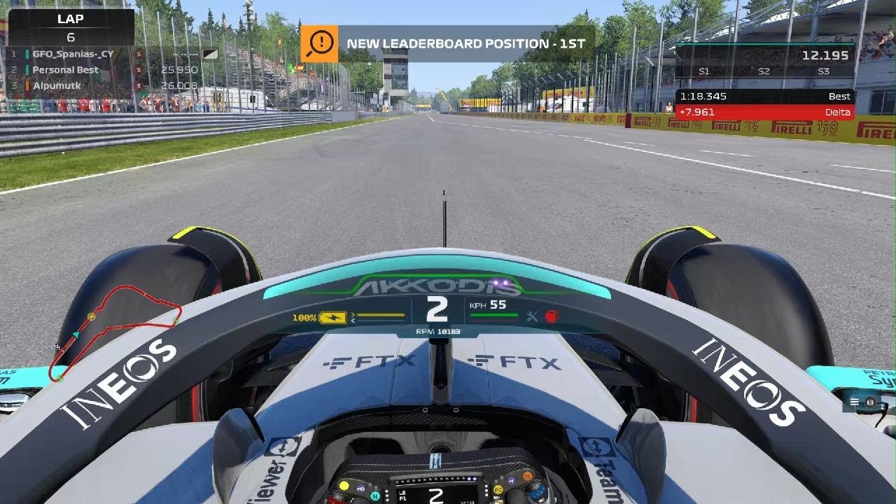 F1 22 Monza World Record Hotlap (1.18.345) + Setup