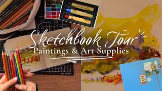 Welcome to My Sketchbook | A Cosy Tour of My Paintings & Art Supplies⭐️