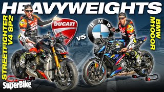 THE MATCH OF THE CENTURY 🥊 - Ducati Streetfighter V4 SP2 vs BMW M1000R: track comparison at Estoril