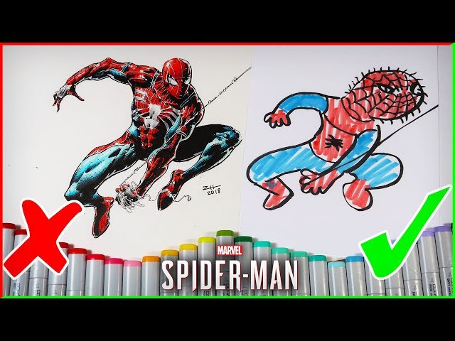 3 MARKER CHALLENGE SPIDER-MAN EDITION + COPIC MARKER GIVEAWAY