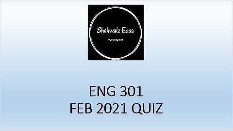 ENG 301 February 2021 Quiz | VU FINAL TERM MCQs | Business Communication Quiz