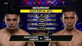 Jhanlo Mark Sangiao vs. Paul Lumihi | ONE Championship Full Fight