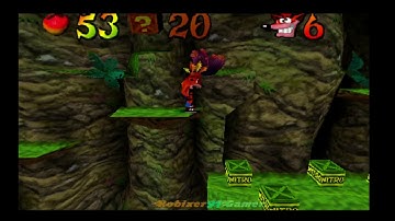 Crash Bandicoot 2 Cortex Strikes Back Turtle Woods 100% walkthrough part 2
