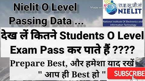 O Level Passing Data By NIELIT || देखे कितने लोग O Level Exam पास कर पाते है........ #olevel_exams