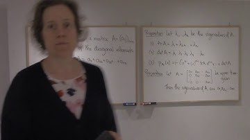 8.7. Trace and Determinant from characteristic polynomial